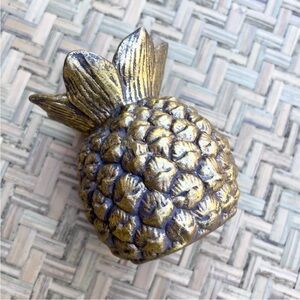 BOHO VIBES GOLD PINEAPPLE‎ TAPERED CANDLE HOLDER